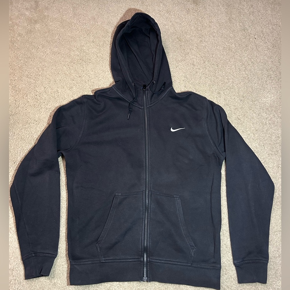 Nike Men's Black Zip-Up Sweater